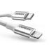 UGREEN US304 70523 Cable with USB-C/ Lightning Connectors MFi Certified 1m - Silver